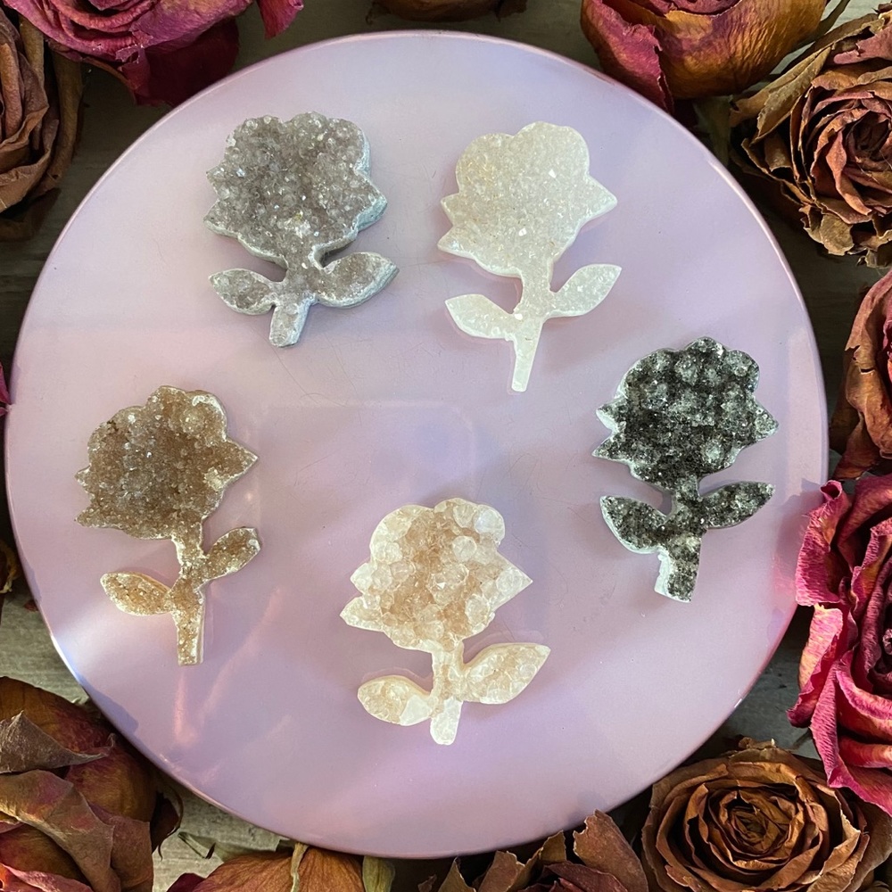 ✨ Druzy Rose 🌹